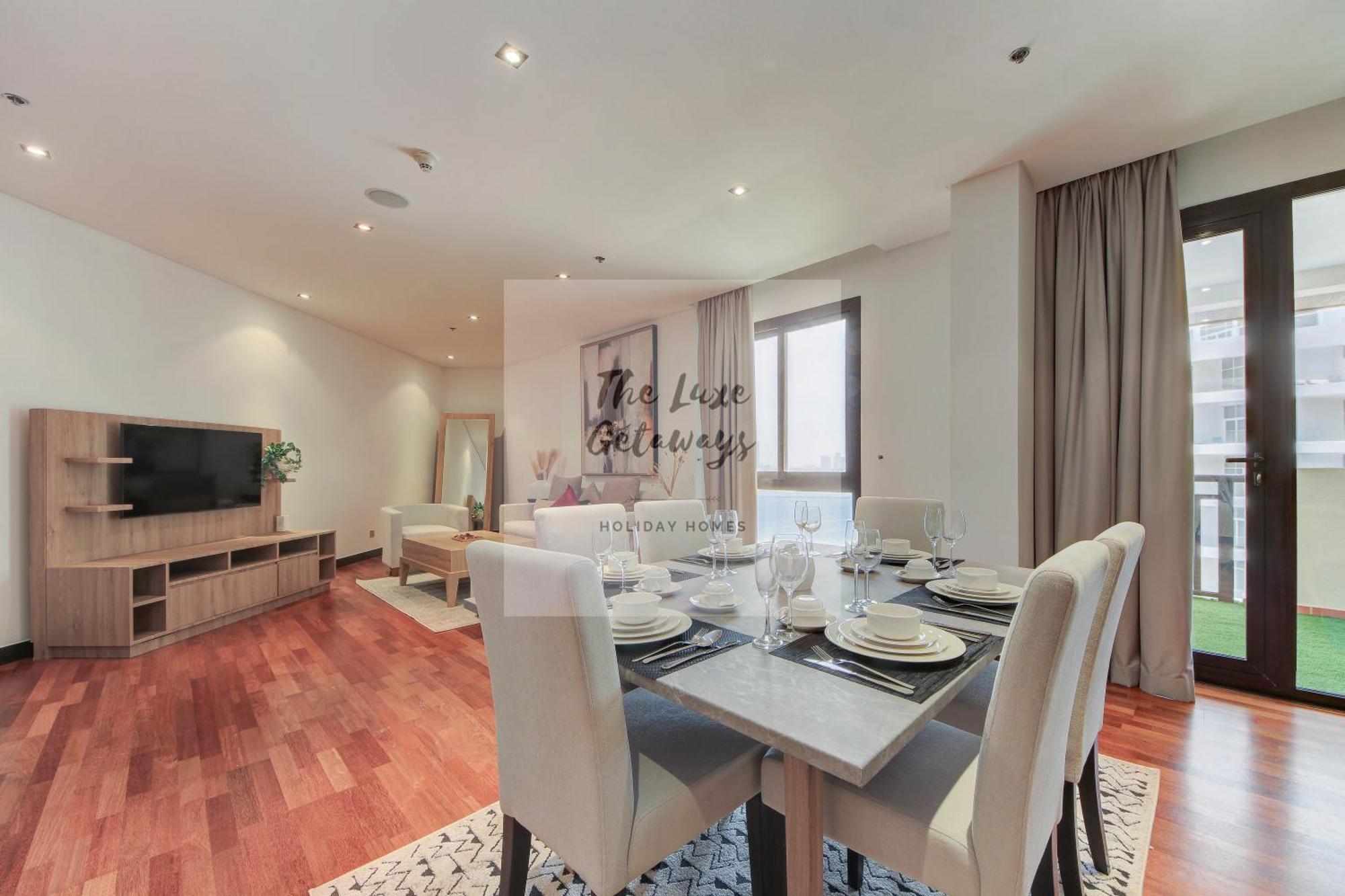 Luxe Getaways Royal Amwaj Palm Jumeirah Resort Apartment Holiday Home 迪拜 外观 照片