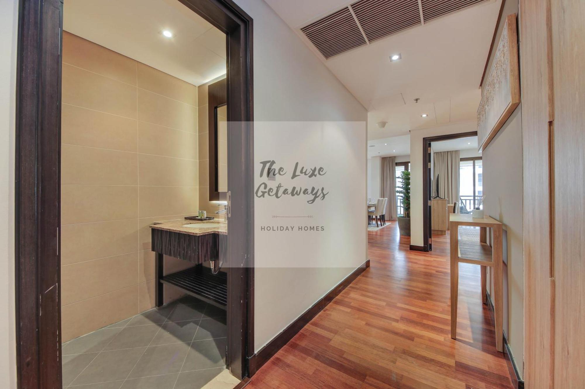 Luxe Getaways Royal Amwaj Palm Jumeirah Resort Apartment Holiday Home 迪拜 外观 照片